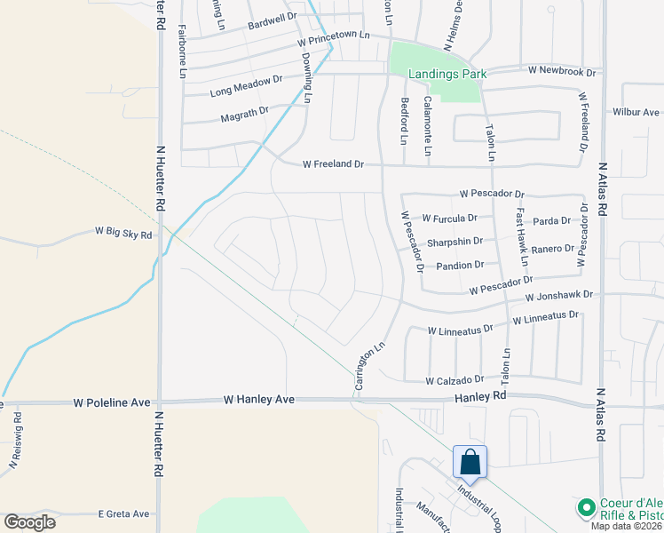 map of restaurants, bars, coffee shops, grocery stores, and more near 6941 North Hourglass Drive in Coeur d'Alene