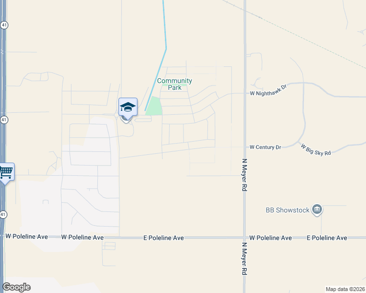 map of restaurants, bars, coffee shops, grocery stores, and more near 3281 North Meyer Road in Post Falls