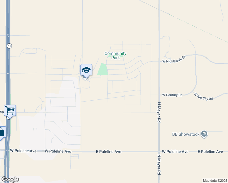 map of restaurants, bars, coffee shops, grocery stores, and more near 3281 North Meyer Road in Post Falls
