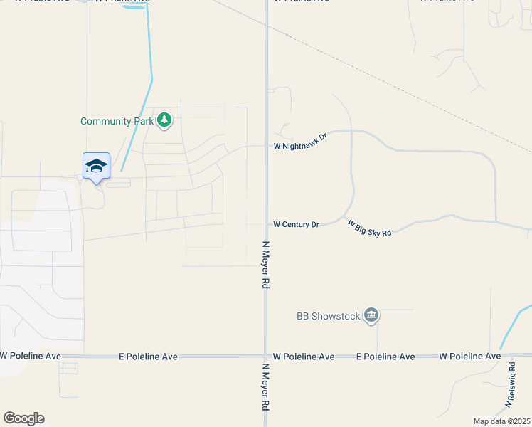 map of restaurants, bars, coffee shops, grocery stores, and more near 2989 North Meyer Road in Post Falls