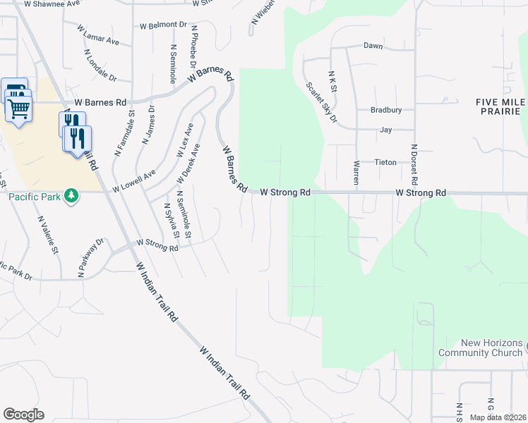 map of restaurants, bars, coffee shops, grocery stores, and more near 8509 North Upper Mayes Lane in Spokane