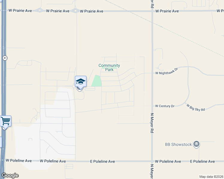 map of restaurants, bars, coffee shops, grocery stores, and more near 3281 North Meyer Road in Post Falls