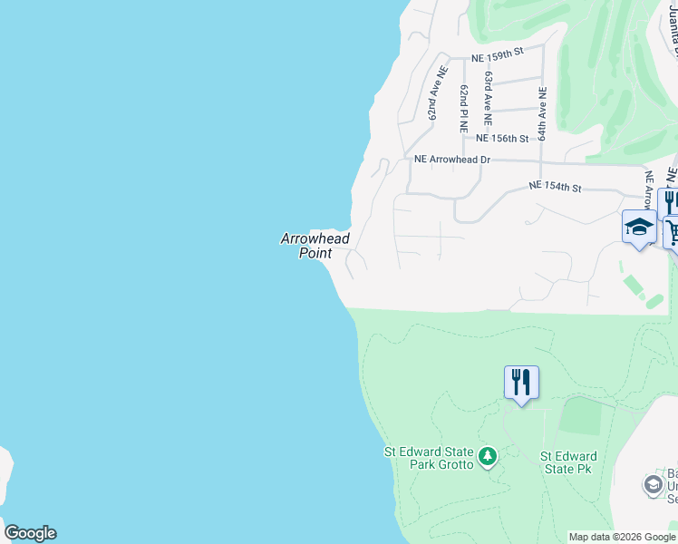 map of restaurants, bars, coffee shops, grocery stores, and more near 15011 58th Lane Northeast in Kenmore