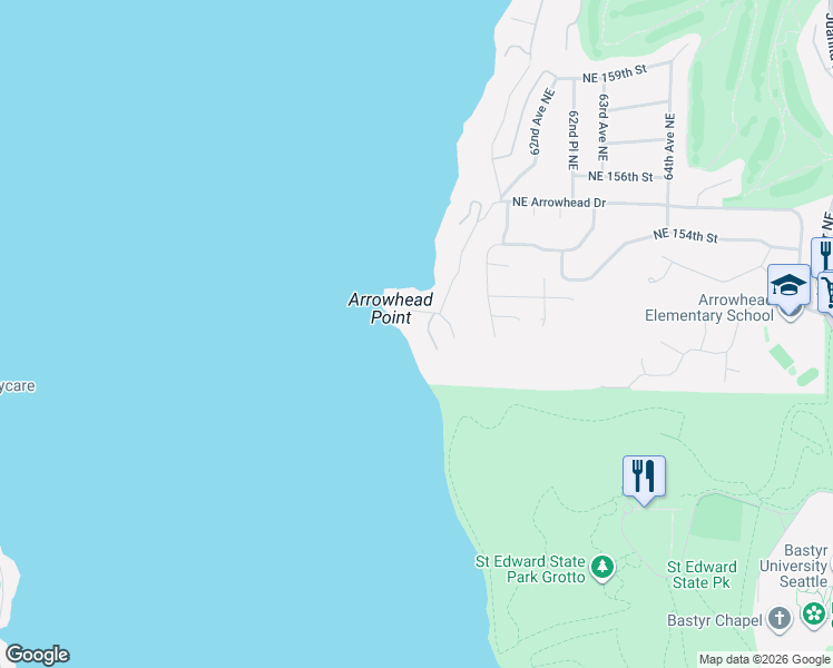 map of restaurants, bars, coffee shops, grocery stores, and more near 15011 58th Lane Northeast in Kenmore