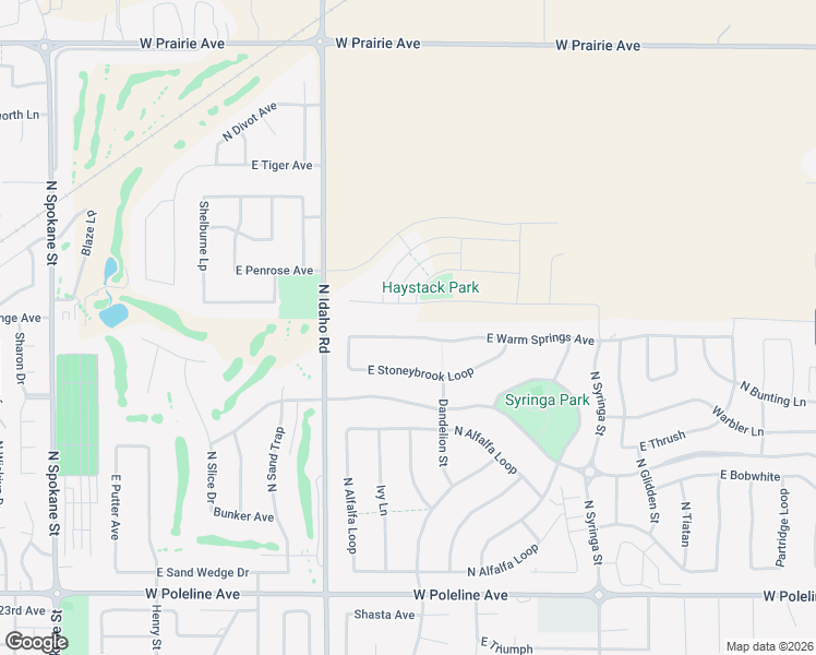 map of restaurants, bars, coffee shops, grocery stores, and more near 1020 East Warm Springs Avenue in Post Falls