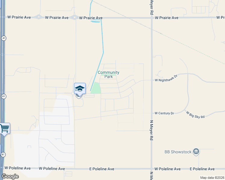 map of restaurants, bars, coffee shops, grocery stores, and more near 3281 North Meyer Road in Post Falls
