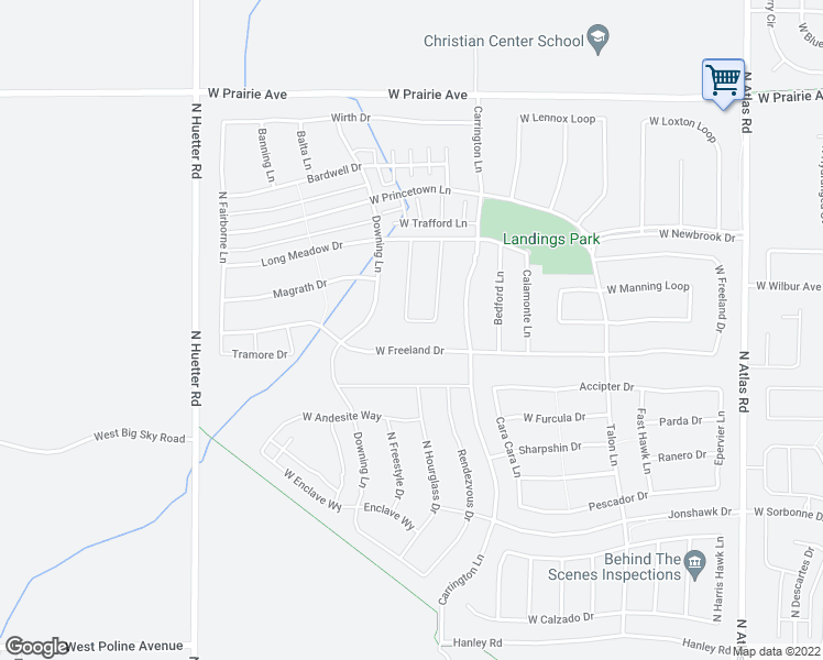 map of restaurants, bars, coffee shops, grocery stores, and more near 7887 Good Water Loop in Coeur d'Alene