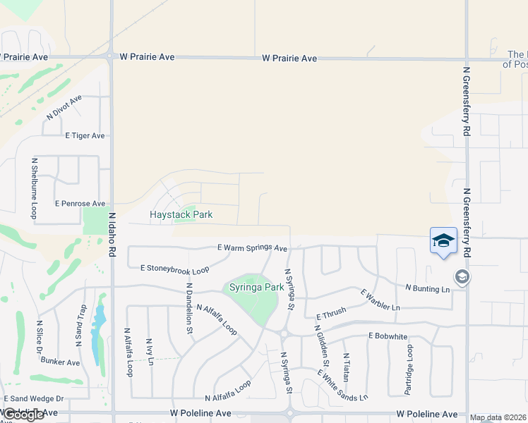 map of restaurants, bars, coffee shops, grocery stores, and more near 1456 E Warm Springs Ave in Post Falls