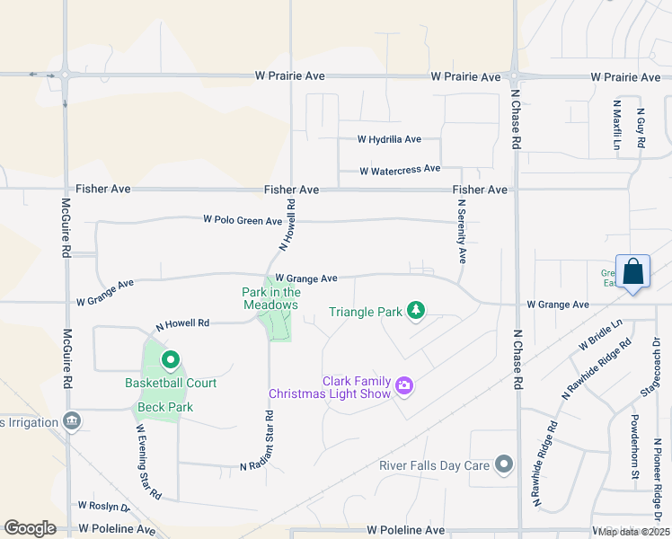 map of restaurants, bars, coffee shops, grocery stores, and more near 1423 West Grange Avenue in Post Falls