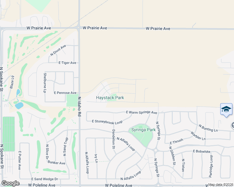 map of restaurants, bars, coffee shops, grocery stores, and more near 1182 East Warm Springs Avenue in Post Falls