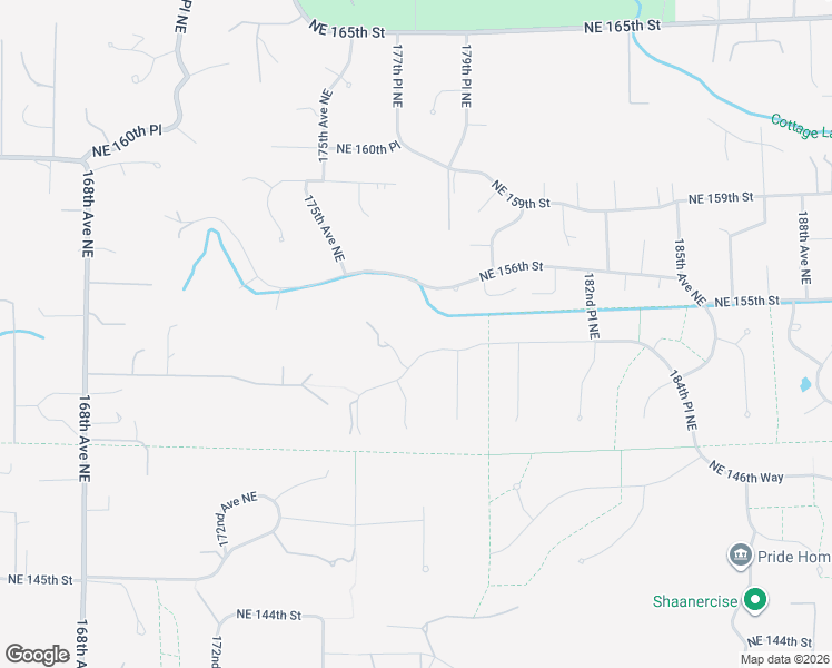 map of restaurants, bars, coffee shops, grocery stores, and more near 17812 Northeast 154th Street in Woodinville