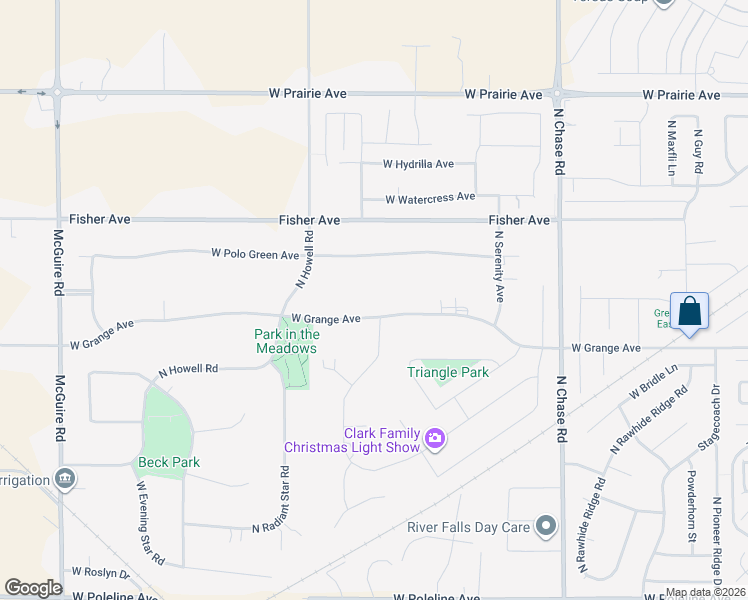 map of restaurants, bars, coffee shops, grocery stores, and more near 1375 West Grange Avenue in Post Falls