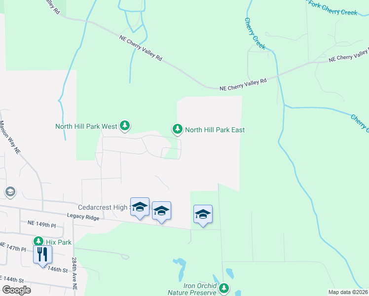 map of restaurants, bars, coffee shops, grocery stores, and more near 15528 291st Avenue Northeast in Duvall