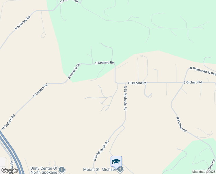 map of restaurants, bars, coffee shops, grocery stores, and more near 4728 East Pleasant Orchard Lane in Spokane