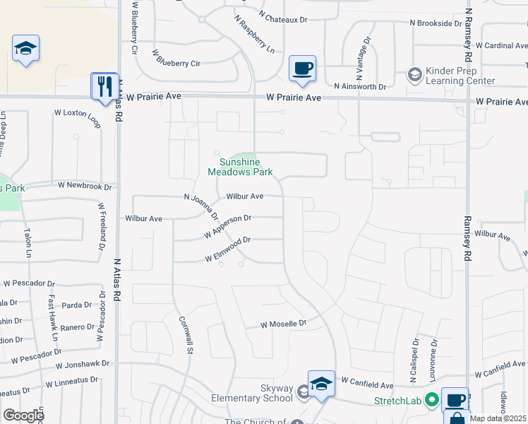 map of restaurants, bars, coffee shops, grocery stores, and more near 2690 West Wilbur Avenue in Coeur d'Alene