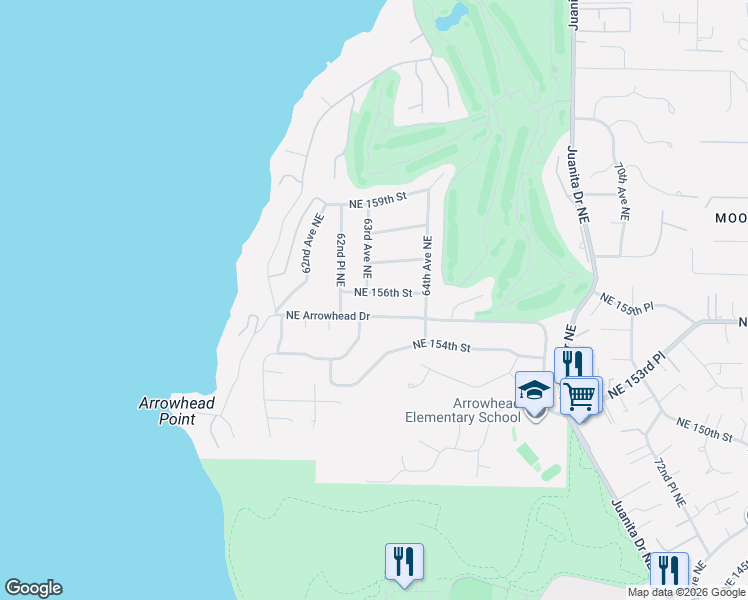 map of restaurants, bars, coffee shops, grocery stores, and more near 15615 63rd Avenue Northeast in Kenmore