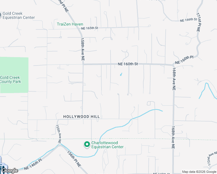 map of restaurants, bars, coffee shops, grocery stores, and more near 15701 161st Avenue Northeast in Woodinville