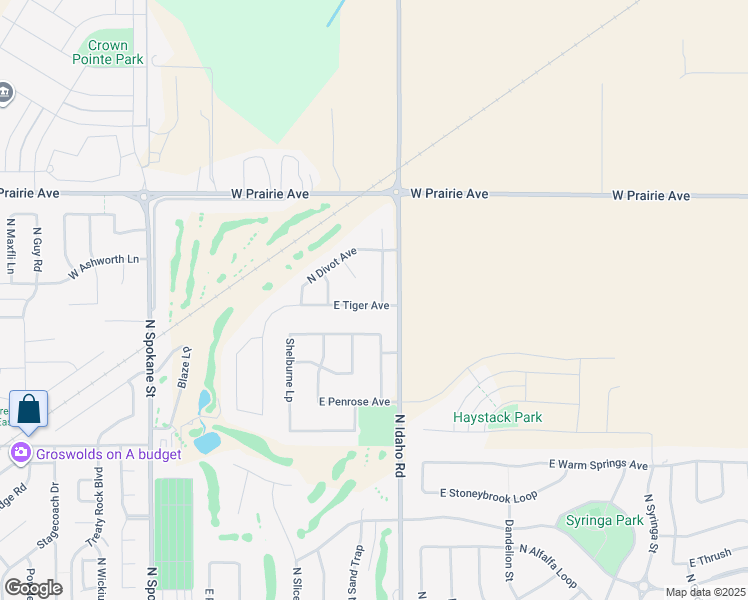 map of restaurants, bars, coffee shops, grocery stores, and more near 3665 Graphite Court in Post Falls
