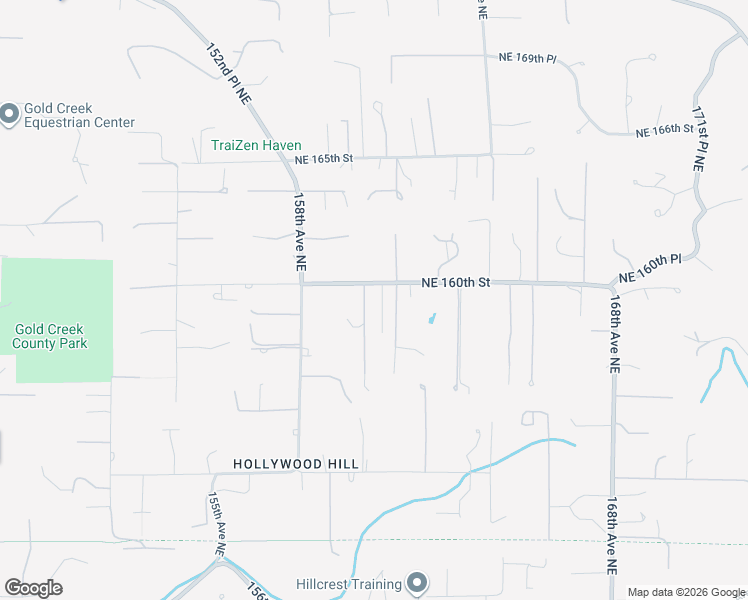 map of restaurants, bars, coffee shops, grocery stores, and more near 16005 Northeast 160th Street in Woodinville