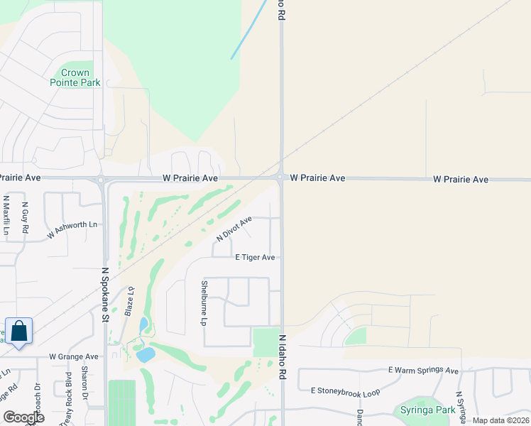 map of restaurants, bars, coffee shops, grocery stores, and more near 3815 Graphite Court in Post Falls