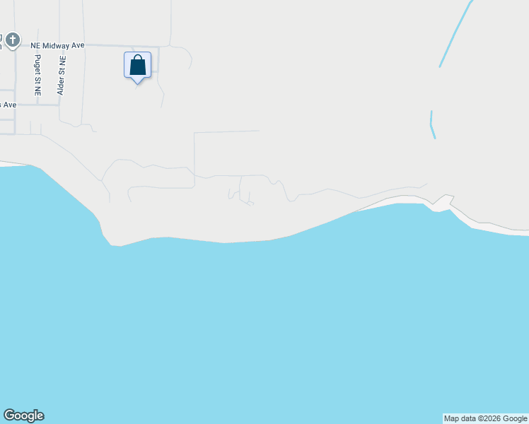 map of restaurants, bars, coffee shops, grocery stores, and more near 10367 Northeast Shore Drive in Indianola