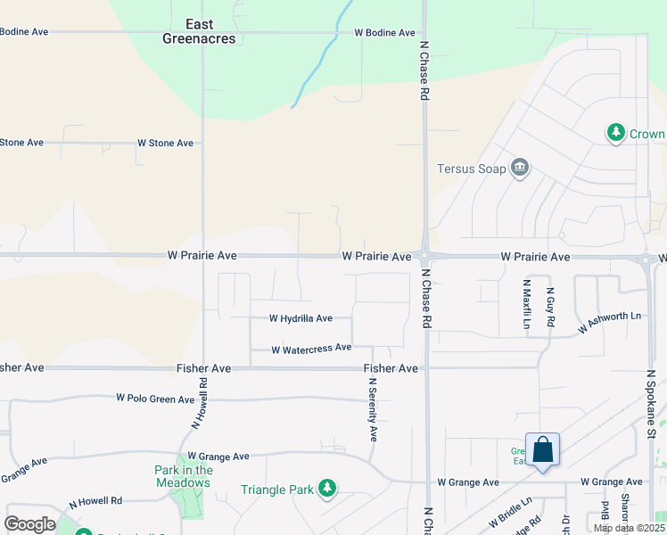 map of restaurants, bars, coffee shops, grocery stores, and more near 13134 West Prairie Avenue in Post Falls