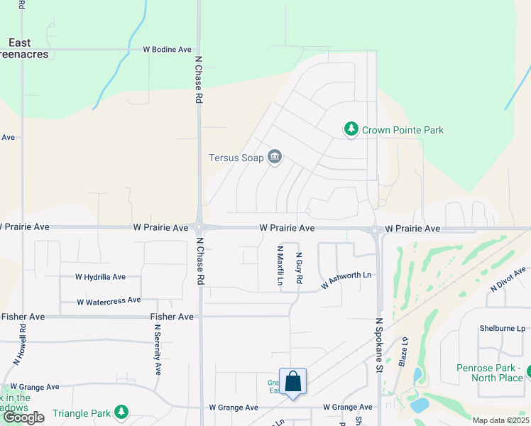 map of restaurants, bars, coffee shops, grocery stores, and more near 12454 West Devonshire Avenue in Post Falls