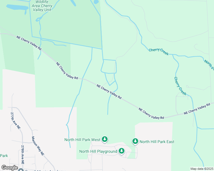 map of restaurants, bars, coffee shops, grocery stores, and more near 28716 Northeast Cherry Valley Road in Duvall
