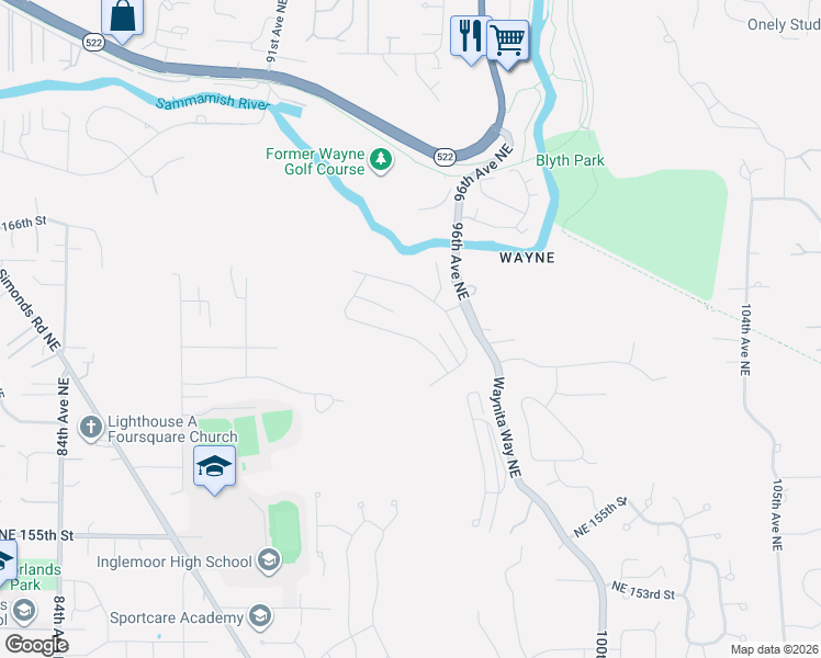 map of restaurants, bars, coffee shops, grocery stores, and more near 9410 Hoeder Lane in Bothell