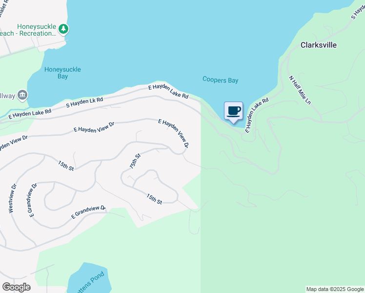 map of restaurants, bars, coffee shops, grocery stores, and more near 3400 East Hayden View Drive in Coeur d'Alene