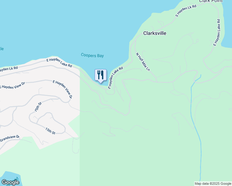 map of restaurants, bars, coffee shops, grocery stores, and more near 3502 East Tobler Road in Hayden