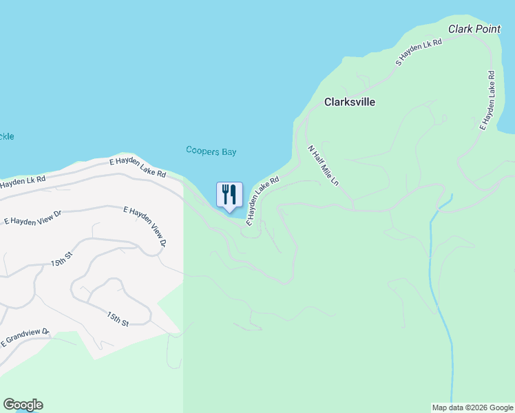 map of restaurants, bars, coffee shops, grocery stores, and more near 3639 East Tobler Road in Hayden