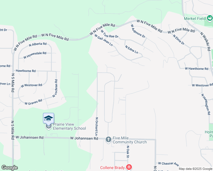 map of restaurants, bars, coffee shops, grocery stores, and more near 10108 North Austin Lane in Spokane