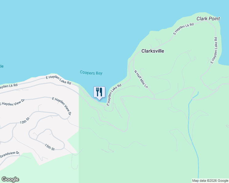 map of restaurants, bars, coffee shops, grocery stores, and more near 3639 East Tobler Road in Hayden