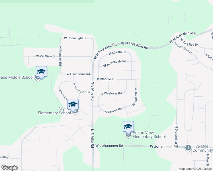 map of restaurants, bars, coffee shops, grocery stores, and more near 10227 North Lindeke Road in Spokane