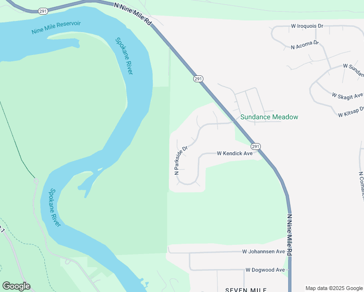10205 North Parkside Drive, Spokane WA Walk Score