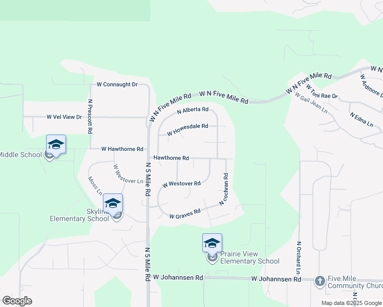 map of restaurants, bars, coffee shops, grocery stores, and more near 2706 West Hawthorne Road in Spokane