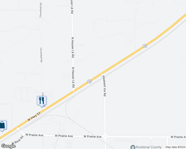 map of restaurants, bars, coffee shops, grocery stores, and more near 2175 West Highway 53 in Hauser