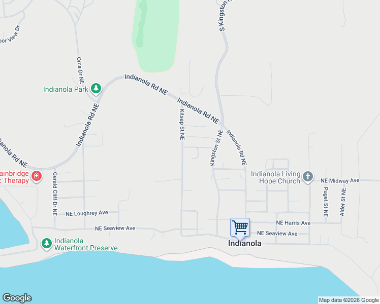 map of restaurants, bars, coffee shops, grocery stores, and more near 8753 Northeast Fir Street in Indianola