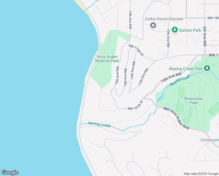 map of restaurants, bars, coffee shops, grocery stores, and more near 16781 15th Avenue Northwest in Shoreline