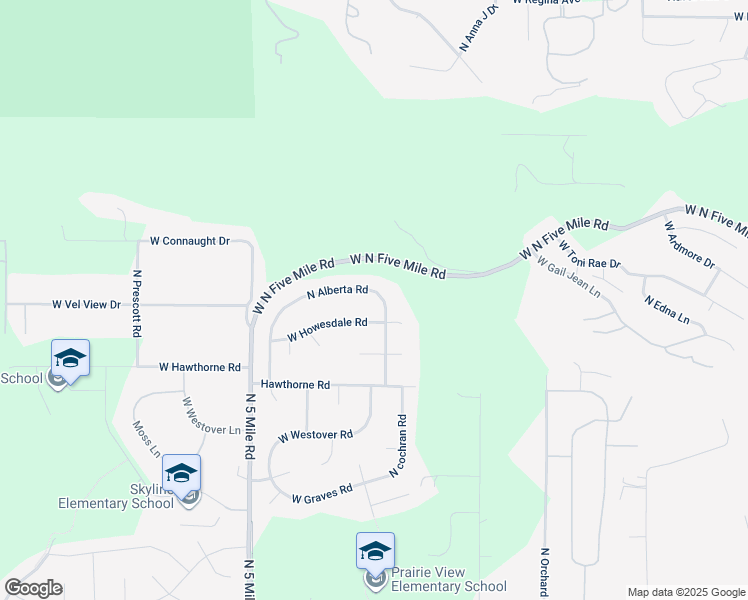 map of restaurants, bars, coffee shops, grocery stores, and more near 10521 North Alberta Road in Spokane