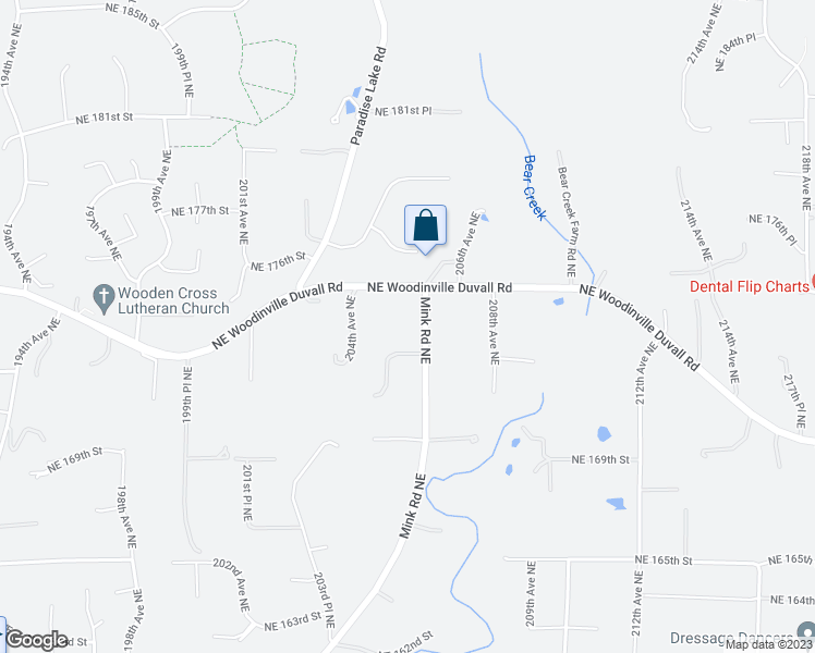 map of restaurants, bars, coffee shops, grocery stores, and more near 17313 Mink Road Northeast in Woodinville