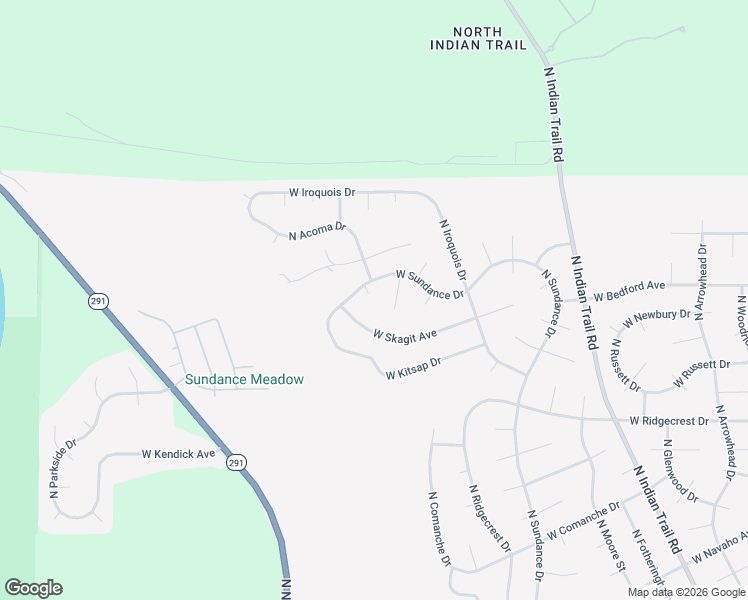 map of restaurants, bars, coffee shops, grocery stores, and more near 6512 West Skagit Avenue in Spokane