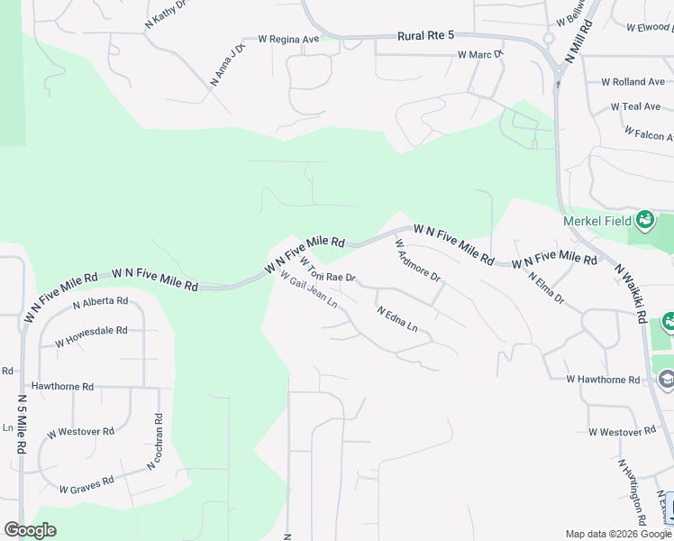 map of restaurants, bars, coffee shops, grocery stores, and more near 1715 West North Five Mile Road in Spokane
