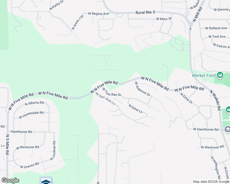 map of restaurants, bars, coffee shops, grocery stores, and more near 1715 West North Five Mile Road in Spokane