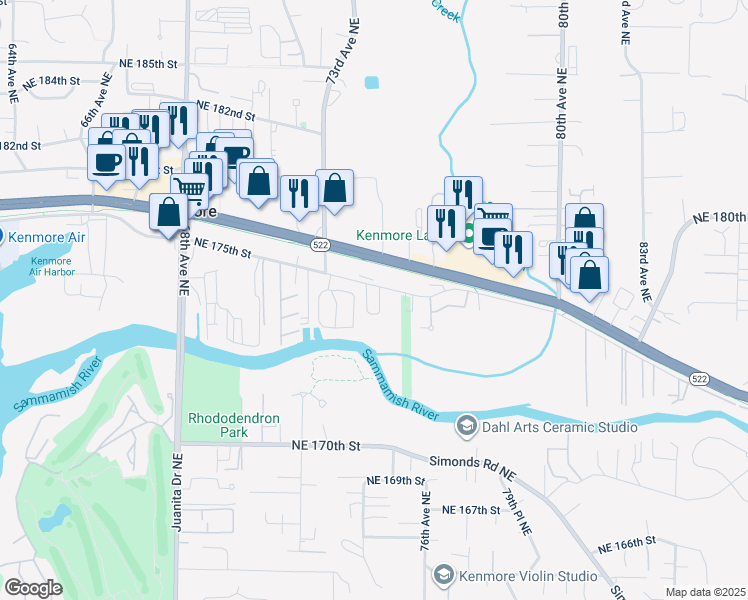 7345 Northeast 175th Street, Kenmore WA Walk Score