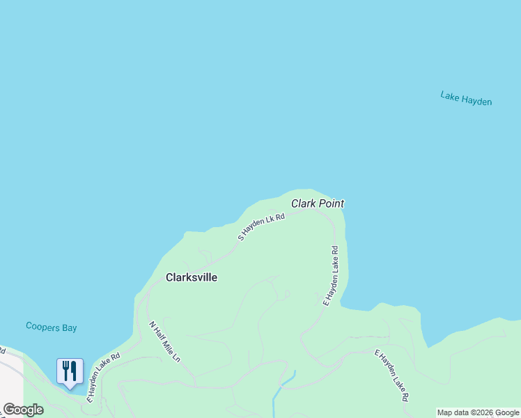 map of restaurants, bars, coffee shops, grocery stores, and more near 4357 East Cove Court in Hayden