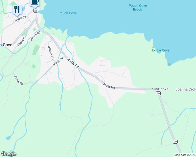 map of restaurants, bars, coffee shops, grocery stores, and more near 519 Main Road in Flatrock