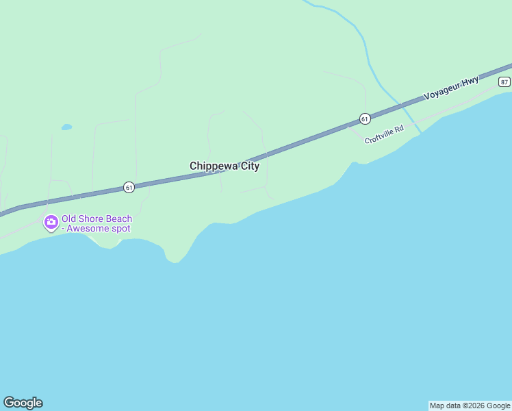 map of restaurants, bars, coffee shops, grocery stores, and more near 34 Grace Drive in Grand Marais