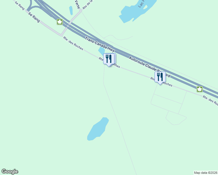 map of restaurants, bars, coffee shops, grocery stores, and more near 451 Chemin Lavoie in Saint-Antonin